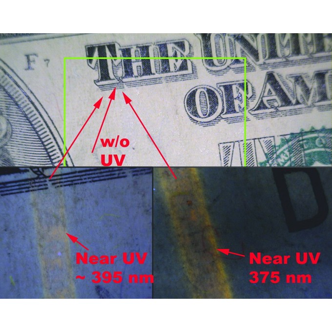 Microscop portabil USB cu iluminare UV (400 nm) si lumina alba